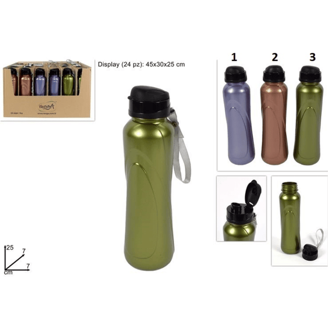 Μπουκάλι Πλαστικό 630cc 25x7x7cm Art.LU000360 Welkhome