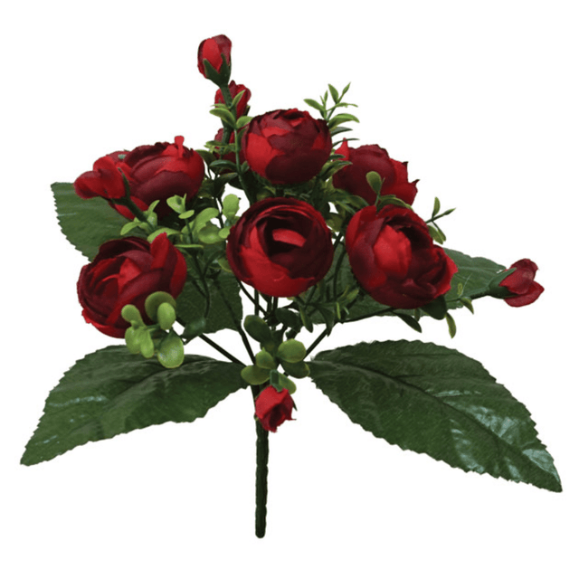 Μπουκέτο από Τεχνητά Φυτά Νεραγκούλα Κόκκινο Χ7 Y23cm Marhome