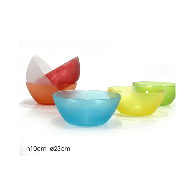 Μπώλ Γυάλινο 23x10cm Γαλάζιο Χρώμα Art.533629 General Trade - Γαλάζιο