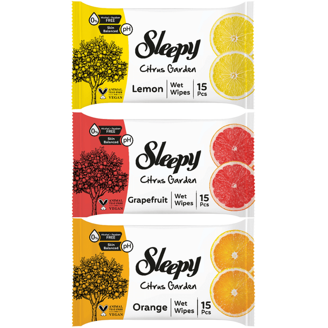 Μωρομάντηλα Sleepy Σετ 3 x 15τμχ. TnS 07-800-0023