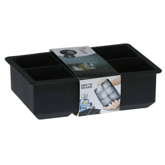 Παγοθήκη Σιλικόνης 6 Θέσεων Κύβος 16.5x11.5cm Γκρι ST-FX6016 Viosarp