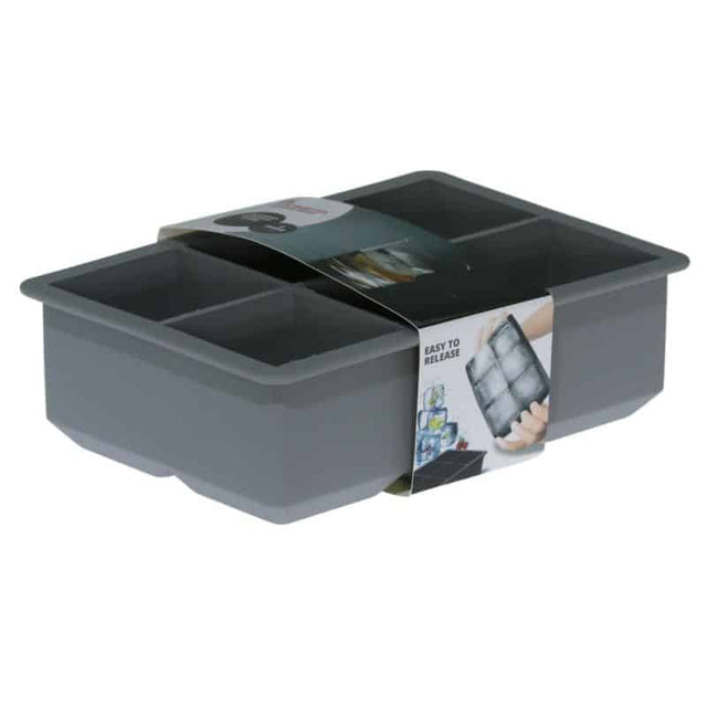 Παγοθήκη Σιλικόνης 6 Θέσεων Κύβος 16.5x11.5cm Γκρι ST-FX6016 Viosarp
