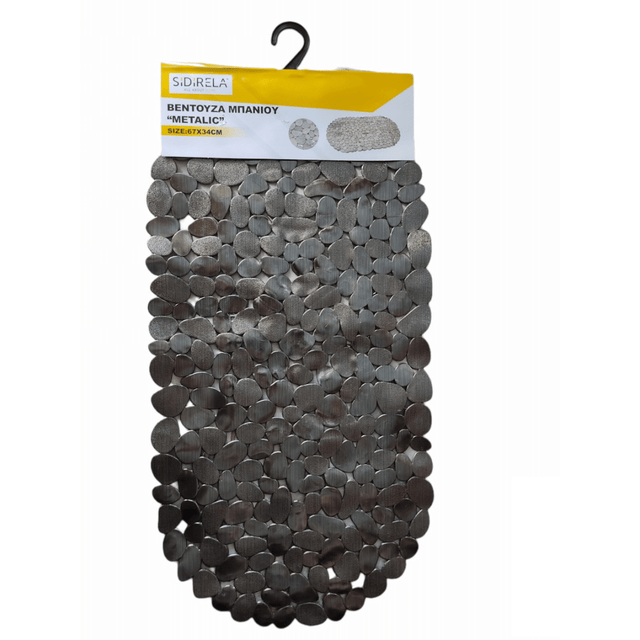 Πατάκι Μπανιέρας Αντιολισθητικό 34x67cm με Βεντούζες Ε-3407 Sidirela