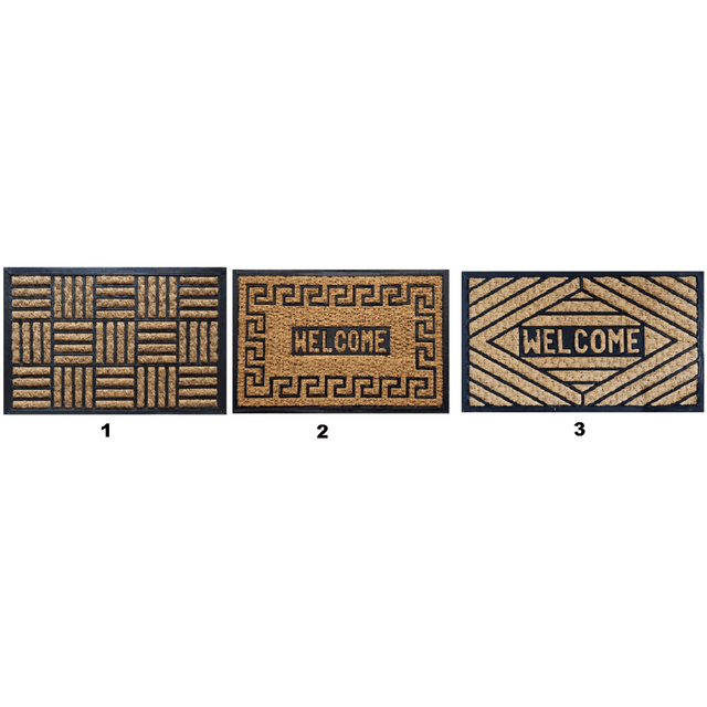 Πατάκι Εισόδου από Κοκοφοίνικα Και καουτσούκ 40x60cm TnS 39-958-0280