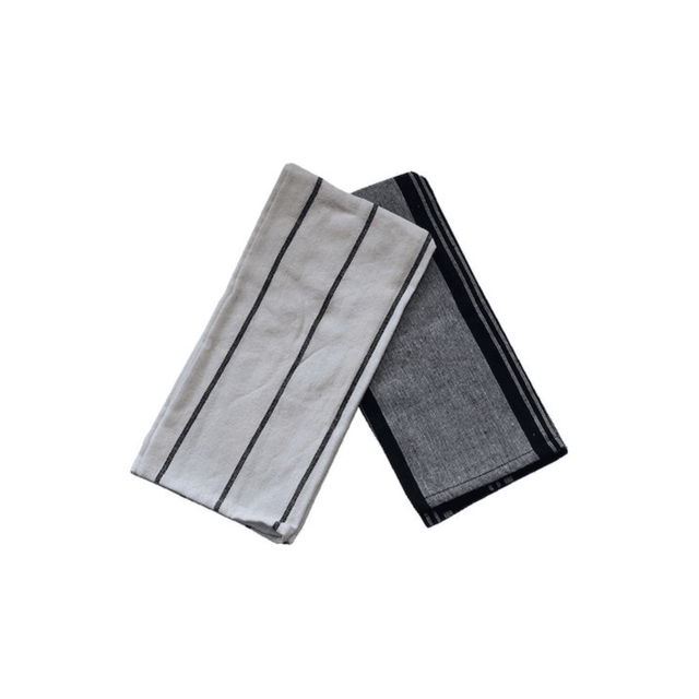 Πετσέτα Κουζίνας Σετ 2τμχ. Βαμβακερή 100% Ριγέ 40x60cm TnS 39-958-0435