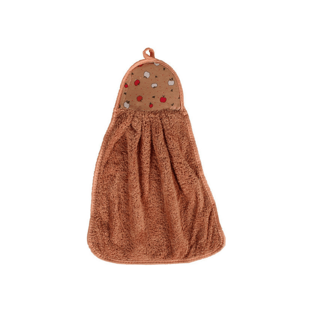 Πετσέτα Κουζίνας με Μικροίνες Κρεμαστή Καφέ - Μπεζ 32x25cm TnS 39-950-2103