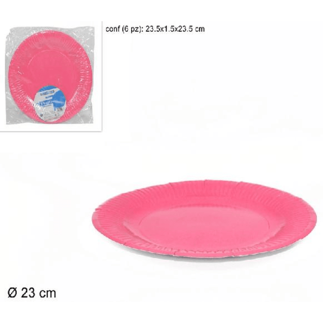Πιάτα Χάρτινα 23cm Σετ 6Τεμ Welkhome