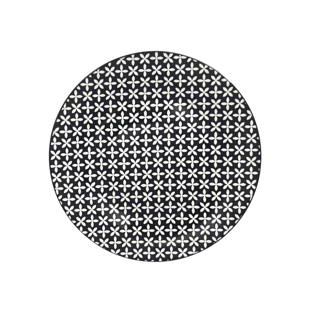 Πιάτο Πορσελάνης Φρούτου 19cm Μαύρο Σχέδιο TnS 03-950-3877