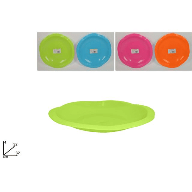 Πιάτο Φρουτιέρα Πλαστική 4X32cm 4 Χρώματα Art.1009 Welkhome