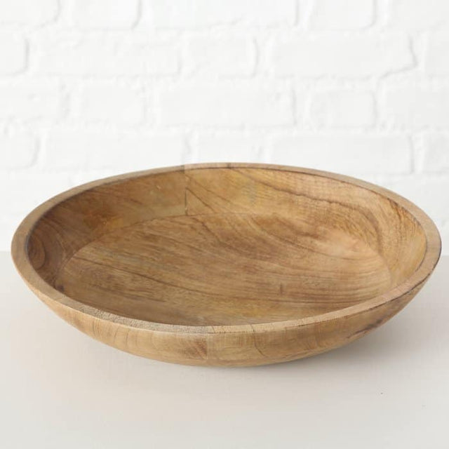 Πιατέλα Στρόγγυλη Ξύλινη Mangifera indica H44x10cm Boltze