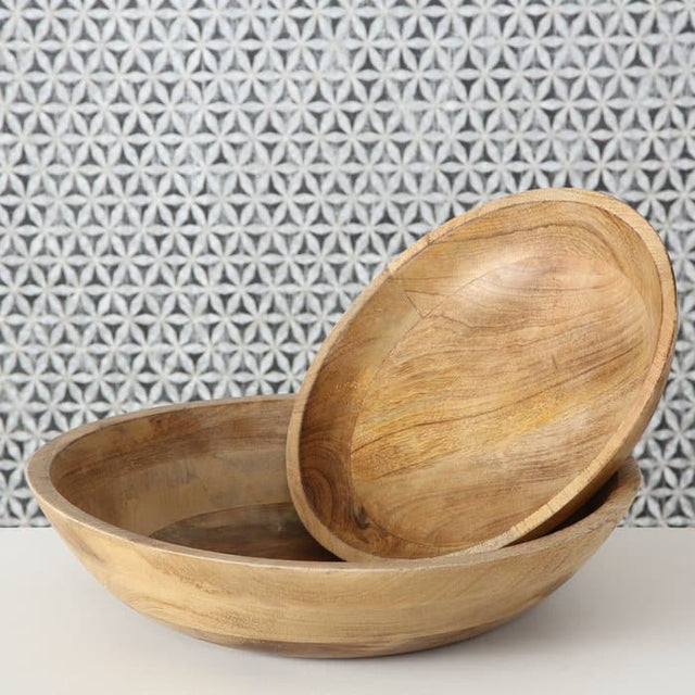 Πιατέλα Στρόγγυλη Ξύλινη Mangifera indica H44x10cm Boltze