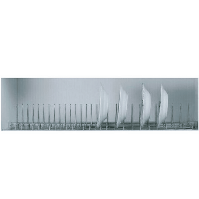 Πιατοθήκη Ντουλαπιού Μεταλλική σε Ασημί Χρώμα 65x20x14cm Viosarp