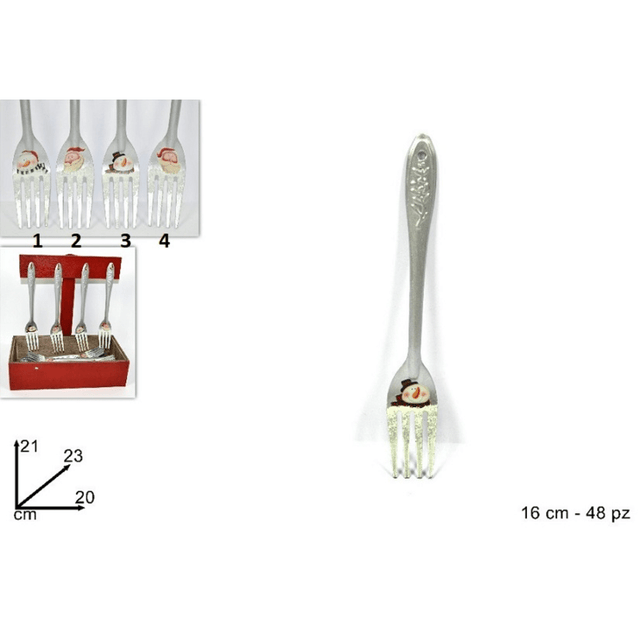 Πιρούνι Χριστουγεννιάτικο Διακοσμητικό 16cm Welkhome