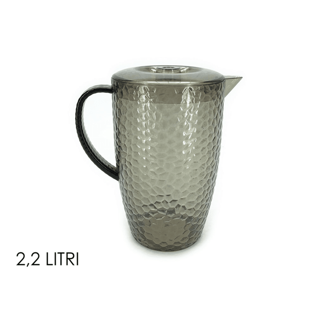 Πλαστική Κανάτα με Καπάκι Γκρί 2.2lt Art.548644 General Trade