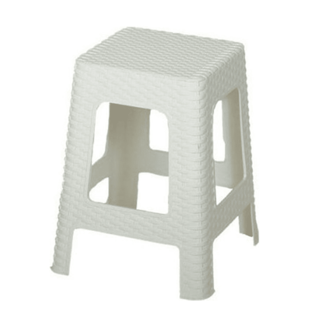 Σκαμπό Πλαστικό Εξωτερικού Χώρου 35.5x35.5x35.5cm Miltoplast - Ανθρακί