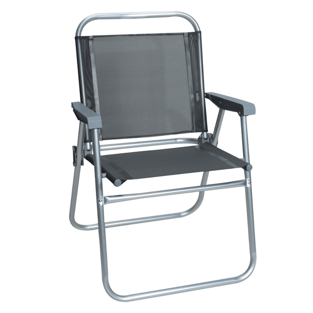 Καρέκλα Μεταλλική Πτυσσόμενη Γκρι 62x556x71cm TnS (03.CH-100-GR)
