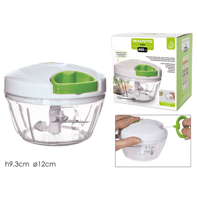 Πολυκόπτης Λαχανικών Πλαστικός Χειροκίνητος 400ml Art.596282 General Trade