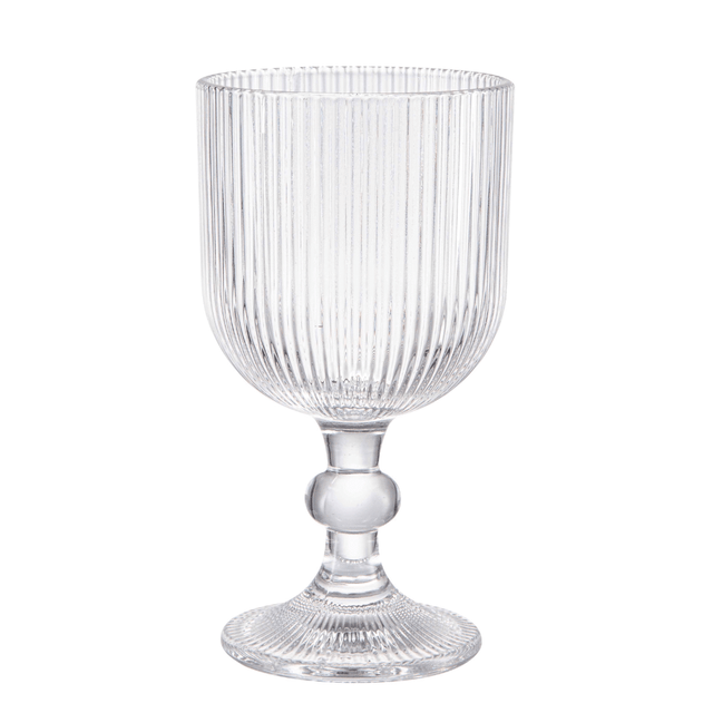 Ποτήρι Κρασιού Γυάλινο Διάφανο Κολωνάτο 260ml TnS 03-950-3896