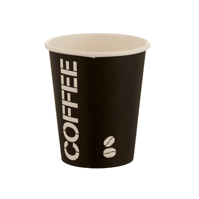 Ποτήρια Χάρτινα 8oz 50τμχ. COFFEE Μαύρο TnS 07-600-0105