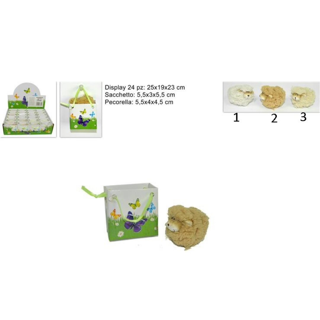 Προβατάκι Σε Σακούλα Δώρου 5,5Χ4Χ4,5cm