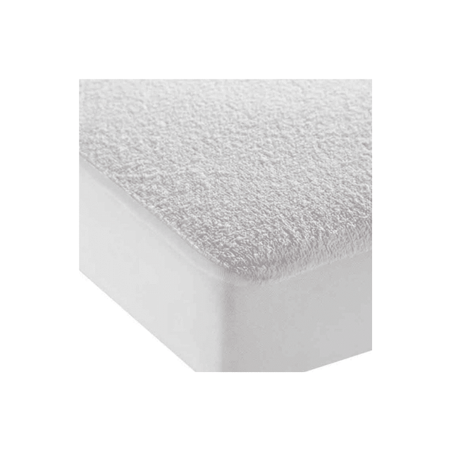 Προστατευτικό Επίστρωμα King Size Αδιάβροχο Πετσετέ με Φάσα Bamboo Λευκό 180x200+30εκ. TnS 39-958-0447