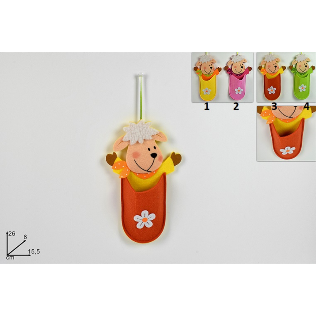 Πρόβατο Κρεμαστό Θήκη Διακοσμητικό 26x15,5x6cm