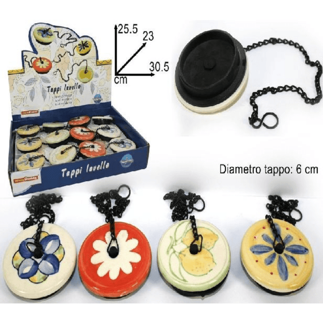 Τάπες Νεροχύτη,Μπανιέρας Κεραμικό 6cm