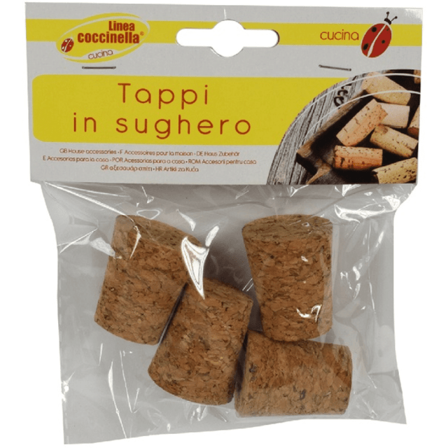 Πώμα Φελλός σέτ 4 τεμ. 3Χ2,5cm Φ 2cm ART 2019033 Welkhome