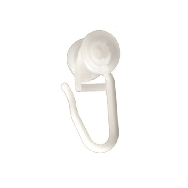 Γαντζάκια κουρτίνας Ράουλο Ρόδα Μεγάλη 40τμχ Λευκή