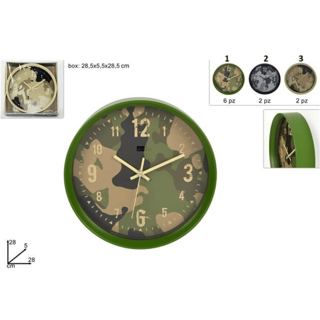 Ρολόι Τοίχου 28x28x5cm Welkhome