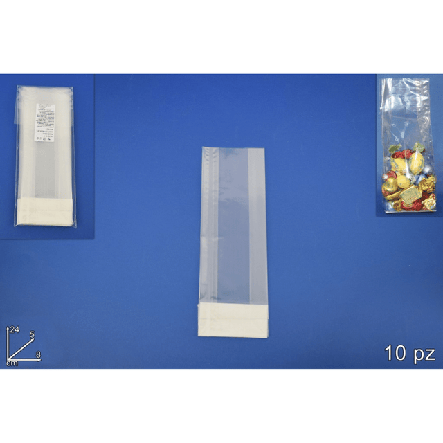 Σακουλάκια Διάφανα 24x5x8cm Σετ 10Τεμ. Welkhome