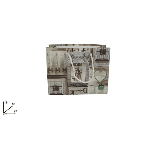 Σακούλα Δώρου Χάρτινη 23x18x10cm Welkhome