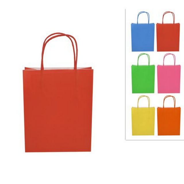 Σακούλα Χάρτινη Δώρου 18x7x14cm Κόκκινη Welkhome