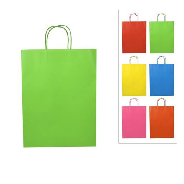 Σακούλα Χάρτινη Δώρου 42x10x32cm Πράσινο Welkhome