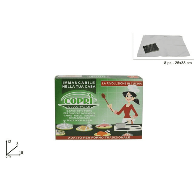 Σακούλες Ψησίματος Πλαστικές 8 Τεμ. 25x38cm Welkhome