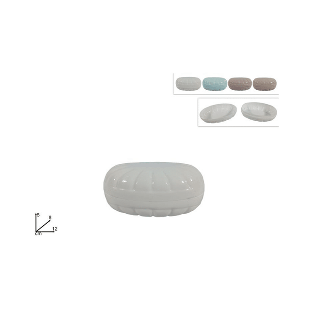 Σαπουνοθήκη Ταξιδίου Πλαστική με Καπάκι 12x8x5cm Welkhome