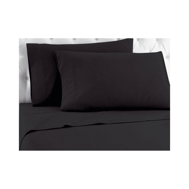 Σεντόνι Διπλό 160x200+25cm Μαύρο με Λάστιχο TnS 39-958-0418