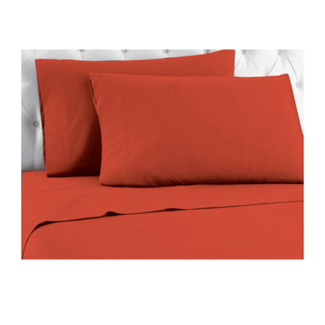 Σεντόνι Υπέρδιπλο 180x200+25cm Κόκκινο με Λάστιχο TnS 39-958-0421