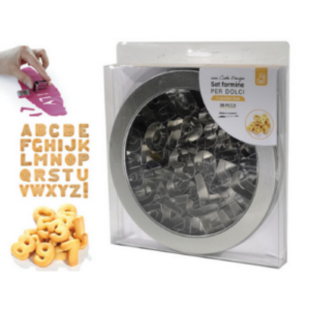 Σετ Κουπ Πάτ 35Τεμ. Ζαχαροπλαστικής Μεταλλικά Αριθμοί και Γράμματα General Trade 594816