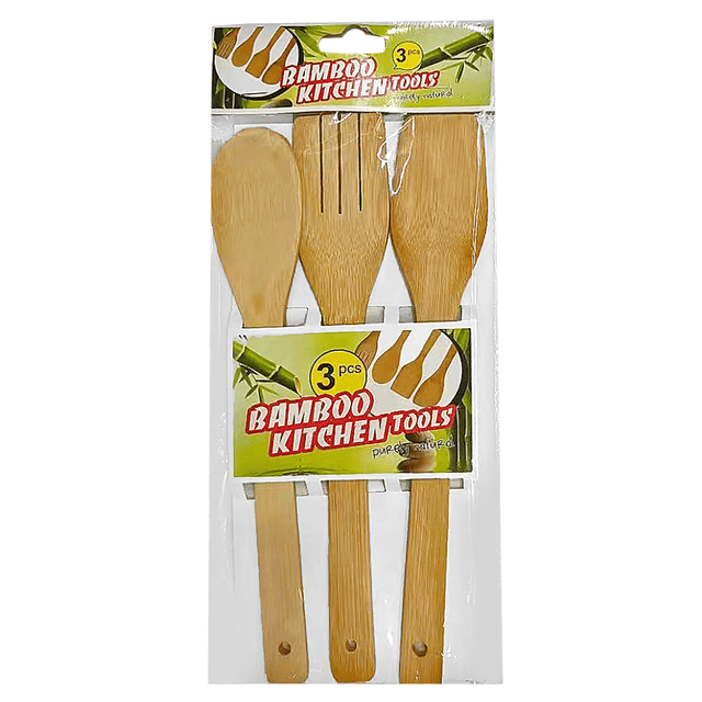 Σετ Κουτάλες Κουζίνας Ξύλινες 3τμχ. TnS 03-950-3668