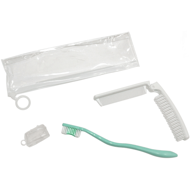 Σετ Ταξιδιού με Οδοντόβουρτσα, Καπάκι & Χτένα Welkhome