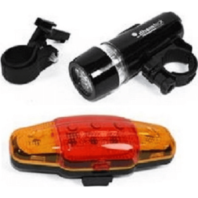 Σετ εμπρόσθιος φακός ποδηλάτου 5 led και πίσω φως ασφαλείας Welkhome
