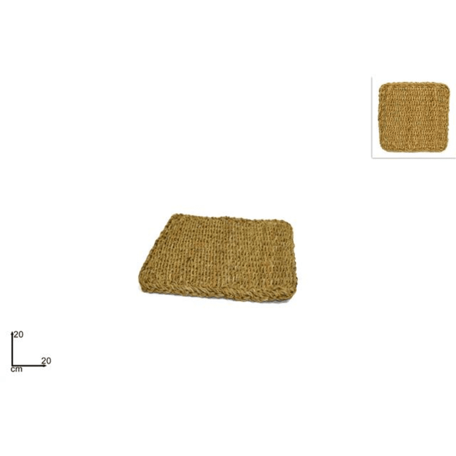 Βάση Κατσαρόλας Σουπλά Πλεκτό Ψάθινο 20x20cm Welkhome