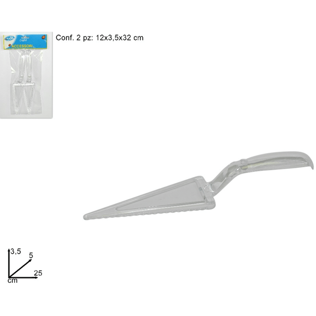 Σπάτουλα Πλαστική 25x5x3,5cm Σετ 2Τεμ Art.PS-8001 Welkhome