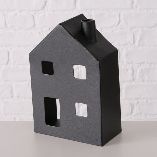 Σπιτάκι Μεταλλικό Διακοσμητικό Βάση για Ρεσώ H19x13cm Boltze