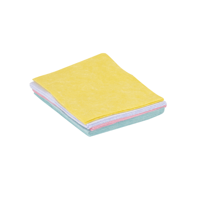 Σπογγοπετσέτες Γενικής Χρήσης 10τμχ Πολύχρωμες 40x38εκ. 90gr TnS 39-800-0089