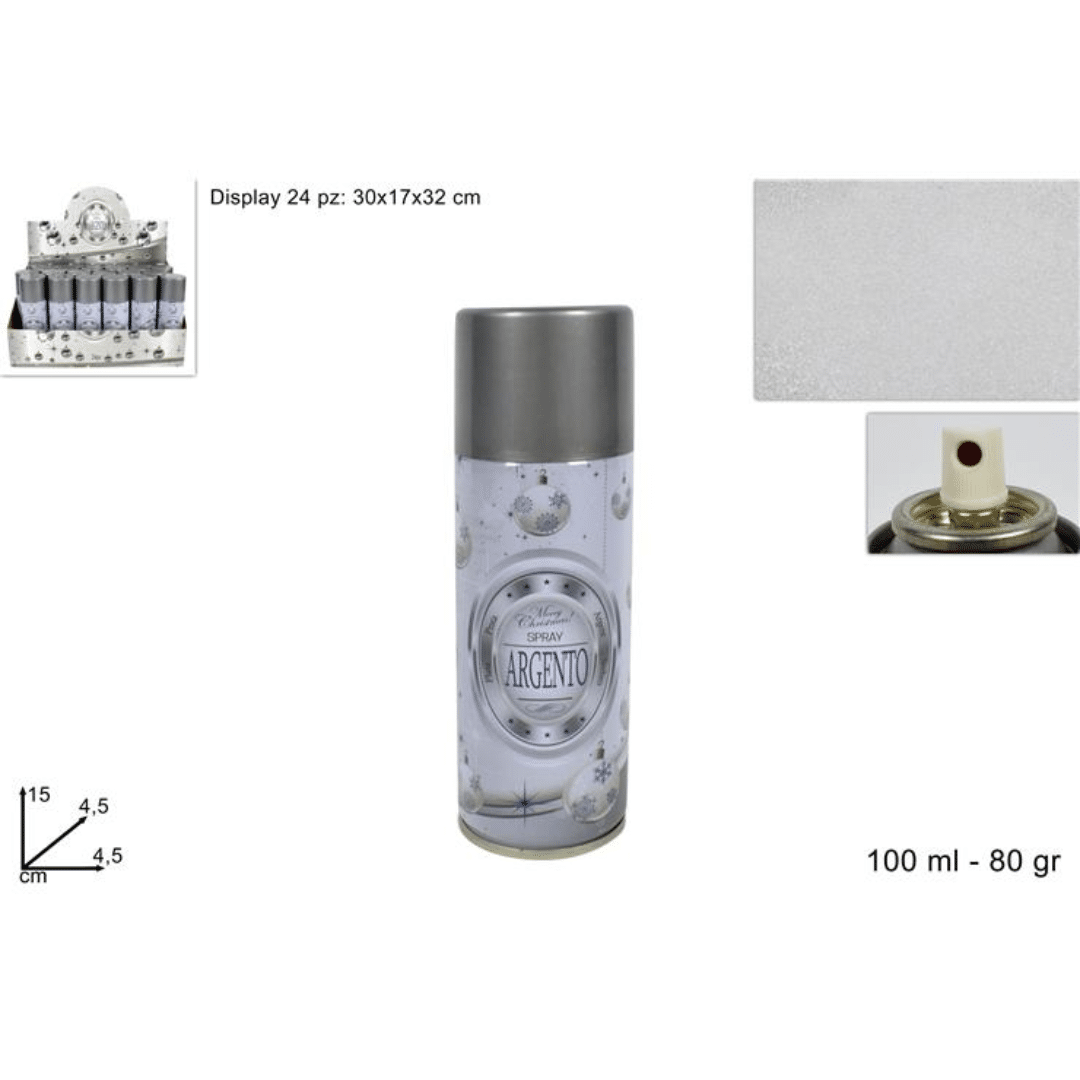 Σπρέι Χρώματος Ασημί 100ml Welkhome