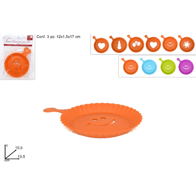 Φόρμα Για Ντεκόρ Ροφημάτων 10,5cm Σετ 3Τεμ