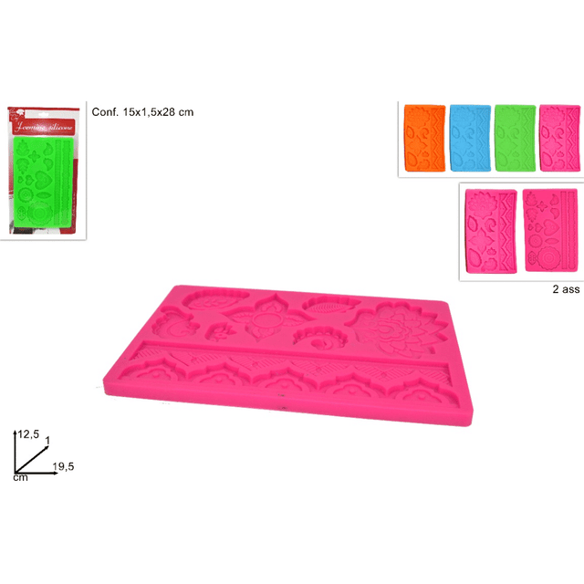 Στάμπα Σιλικόνης Για Ζαχαρόπαστα 19,5x1x12,5cm Art.DHG18077 Welkhome