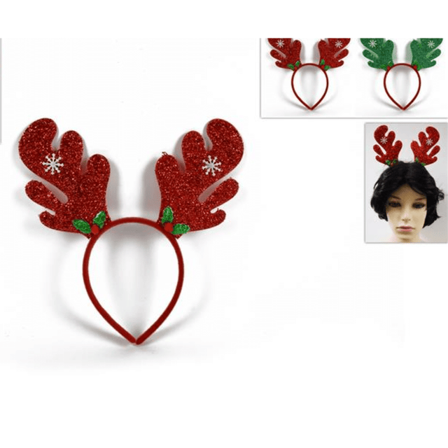 Στέκα Χριστουγεννιάτικη με Κέρατα Ταράνδου 23x24cm Welkhome